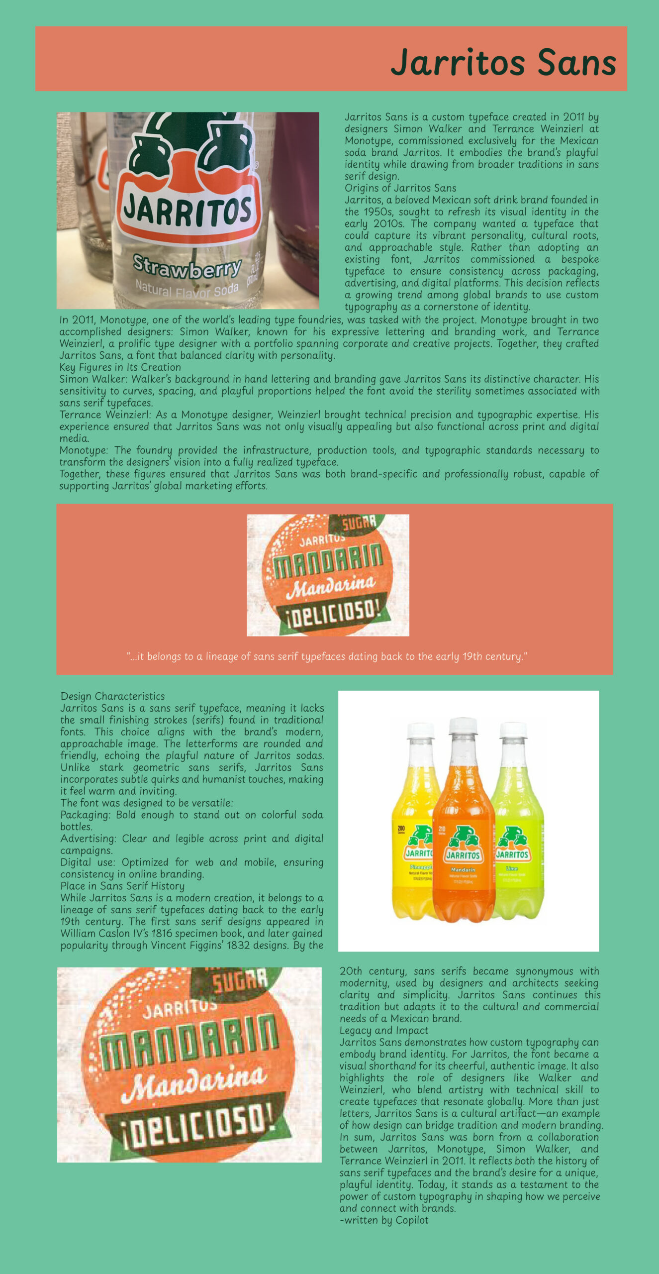 Jarritos Sans Font History